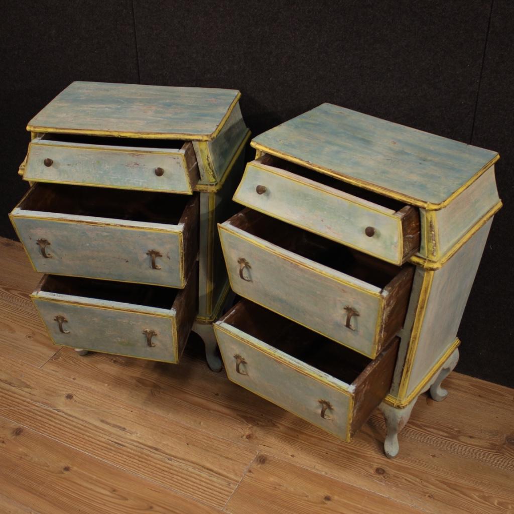 Pair of 20th Century Painted Wood Italian Nightstands, 1960 1