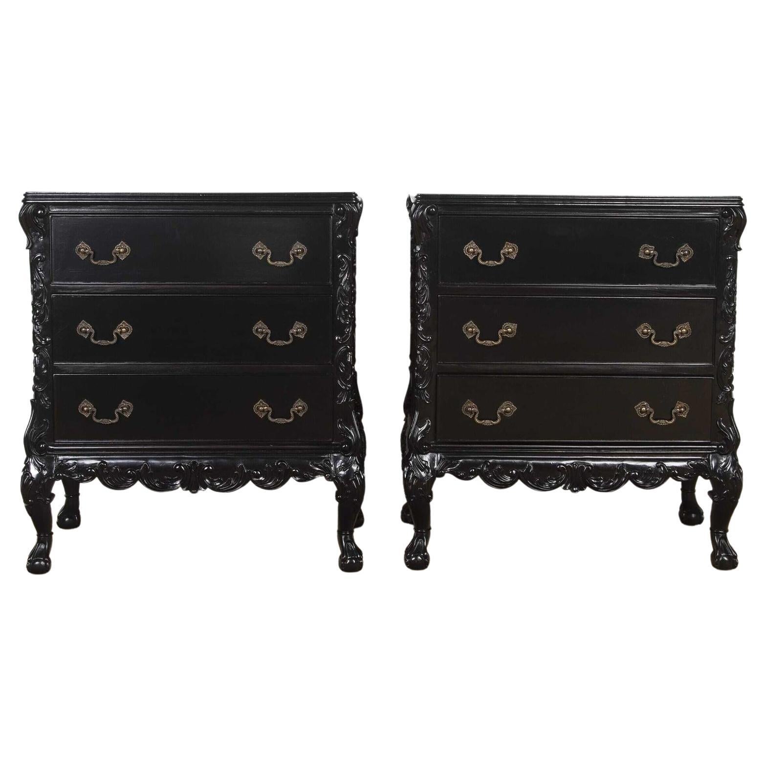 Pair of 20th Century Rococo Commodes For Sale