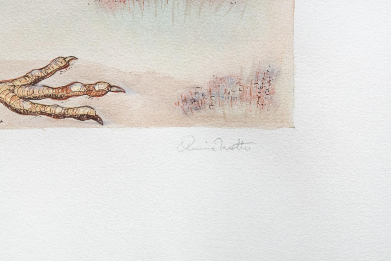 Pair of  Signed Animalier Watercolours In Good Condition In Roma, IT