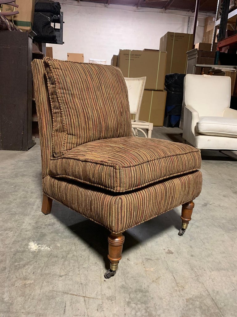 Pair of 20th Century Slipper Chairs at 1stDibs