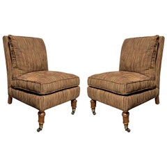 Pair of 20th Century Slipper Chairs