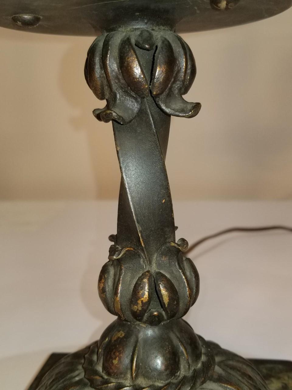 Pair of 20th Century Spanish Itron Bouillotte Lamps 5