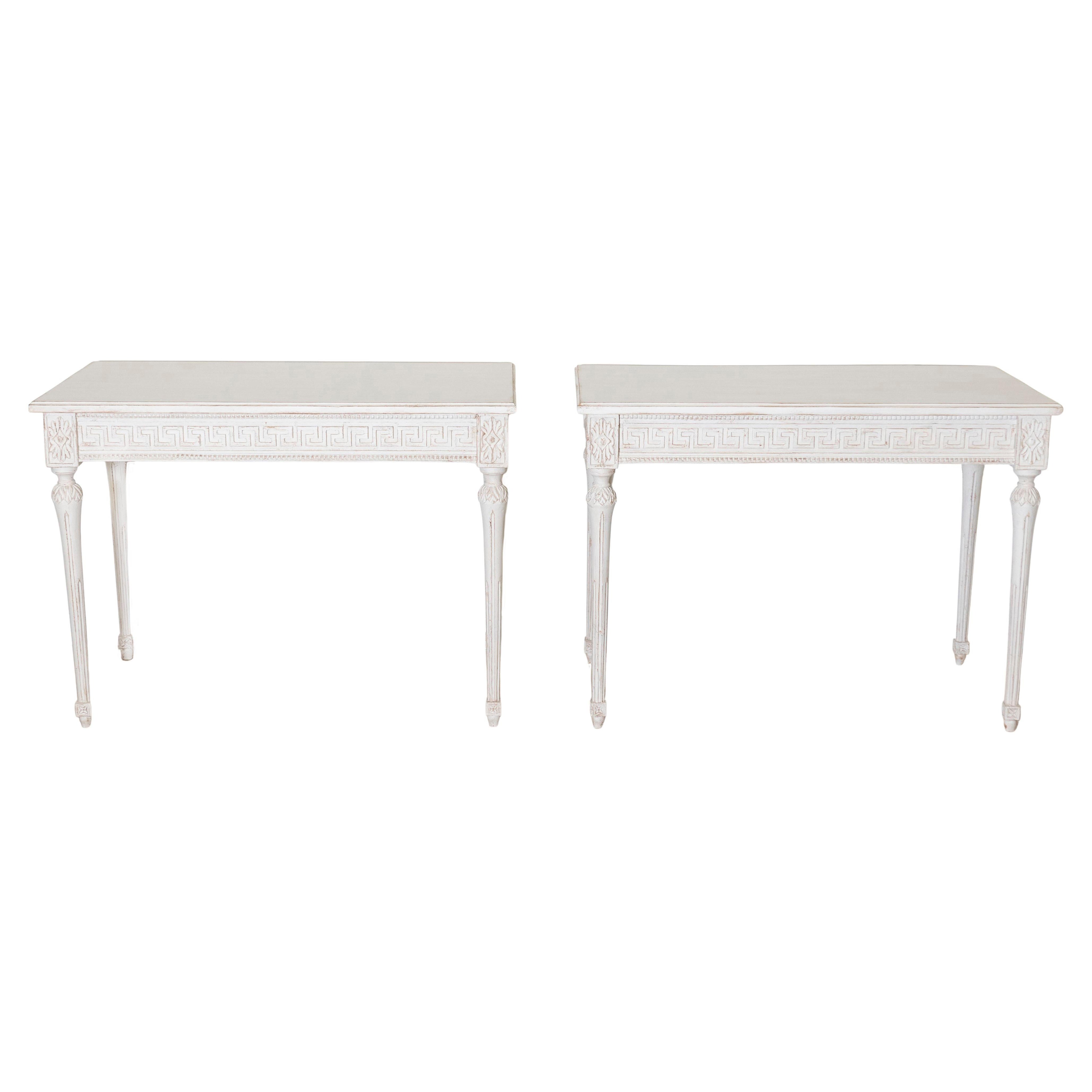 Pair of 20th Century Swedish Console Tables