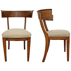 Pair of 20th Century Swedish Klismos Chairs
