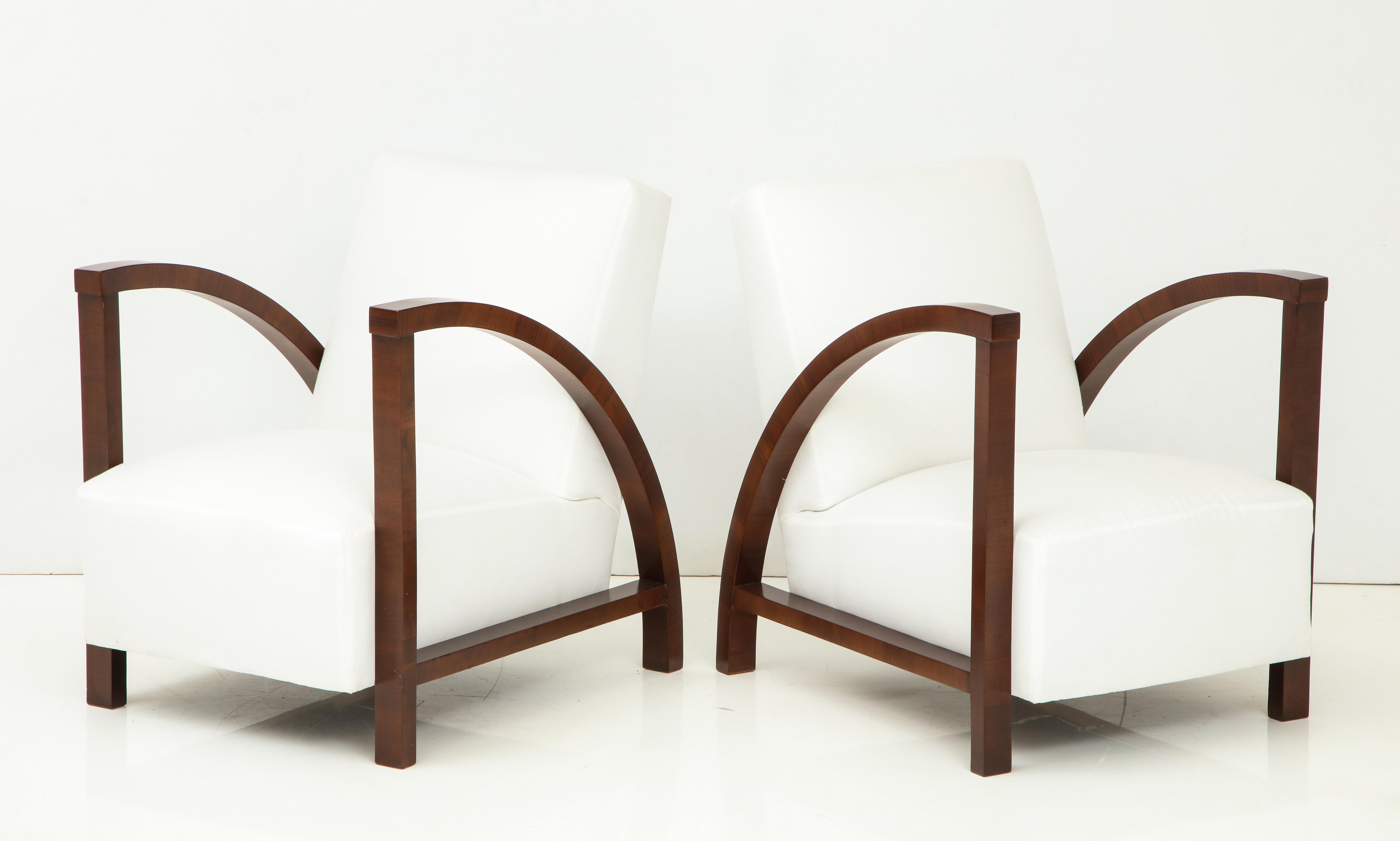 Mid-20th Century Pair of 20th Century Teak Wood Armchairs For Sale
