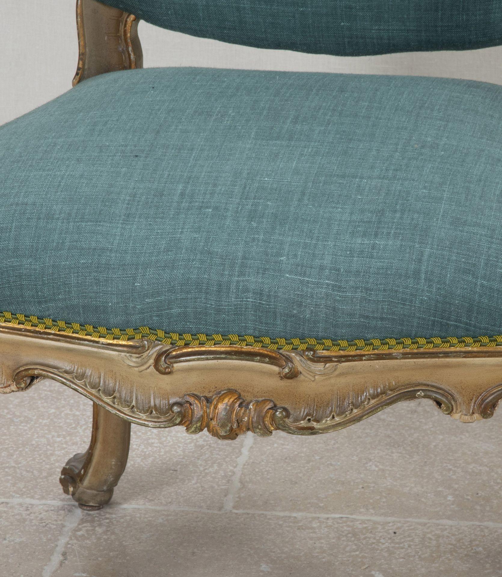 Paire de fauteuils ouverts peints vénitiens du 20e siècle en vente 2