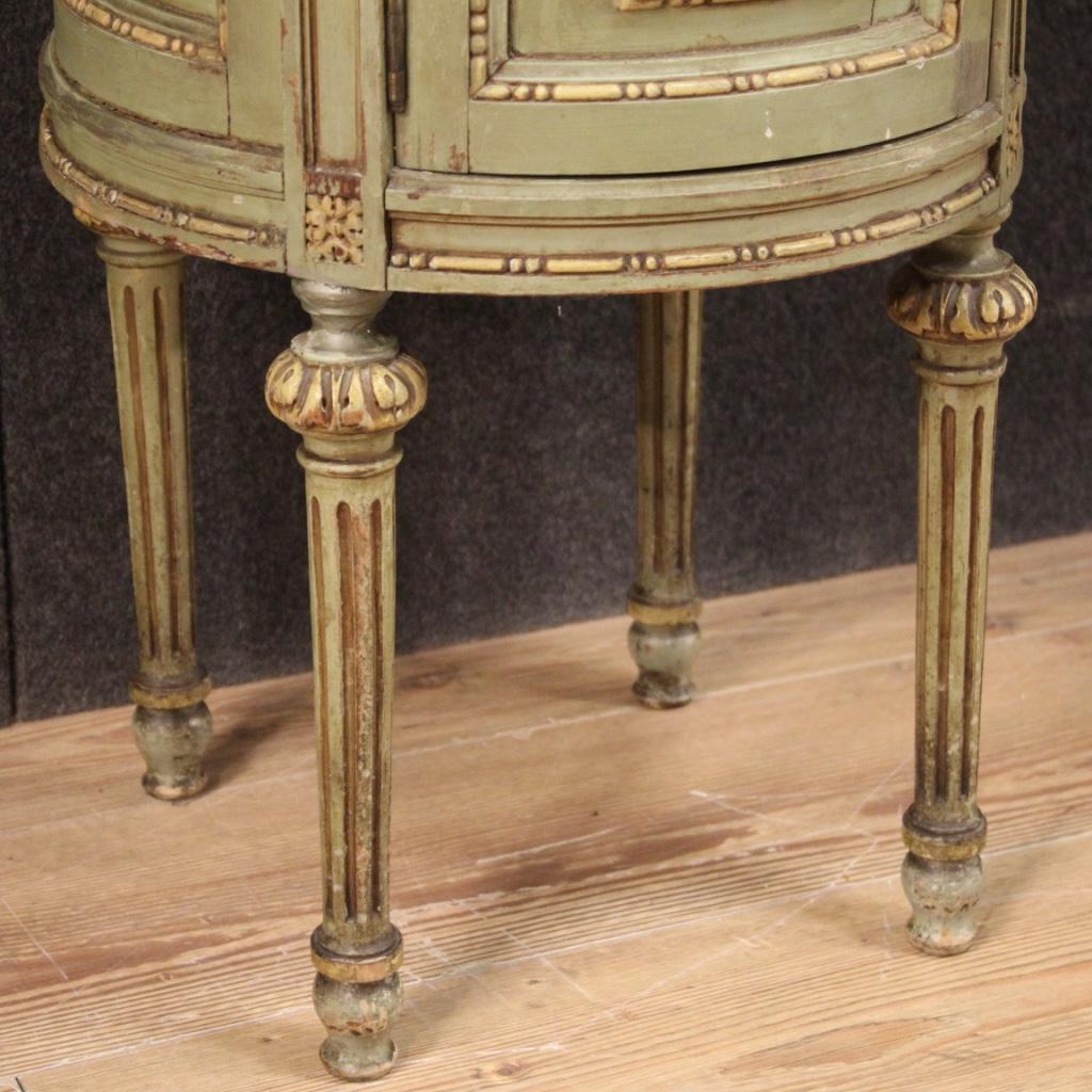 Pair of 20th Century Wood and Marble Louis XVI Style Italian Nightstands, 1950 2