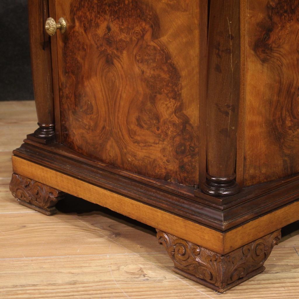 Pair of 20th Century Wood and Marble Top Italian Empire Style Night Stands, 1960s For Sale 7