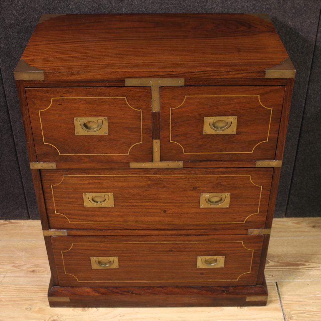 Coppia di cassettiere in legno del XX secolo in stile navale inglese, 1960 In condizioni buone in vendita a Vicoforte, Piedmont