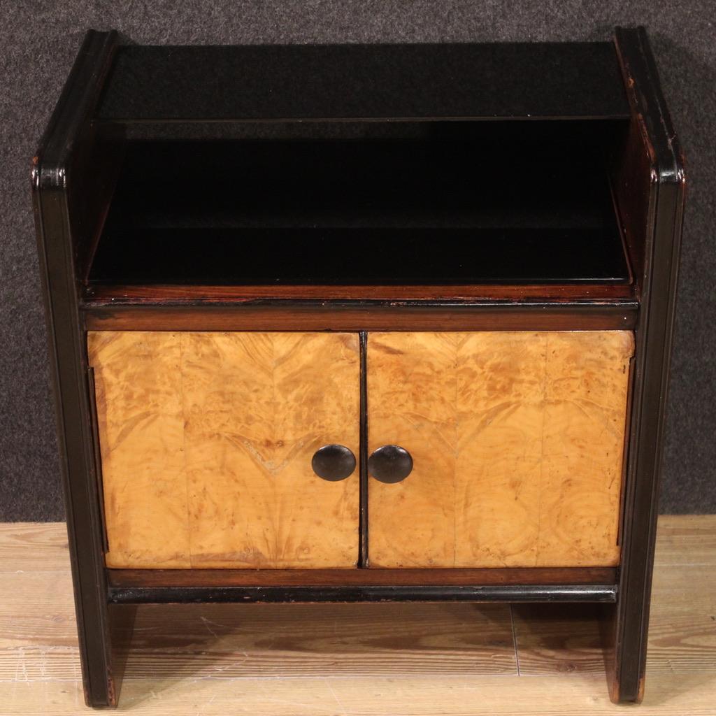 Pair of 20th Century Wood French Art Deco Style Bedside Tables, 1950 in vendita 3
