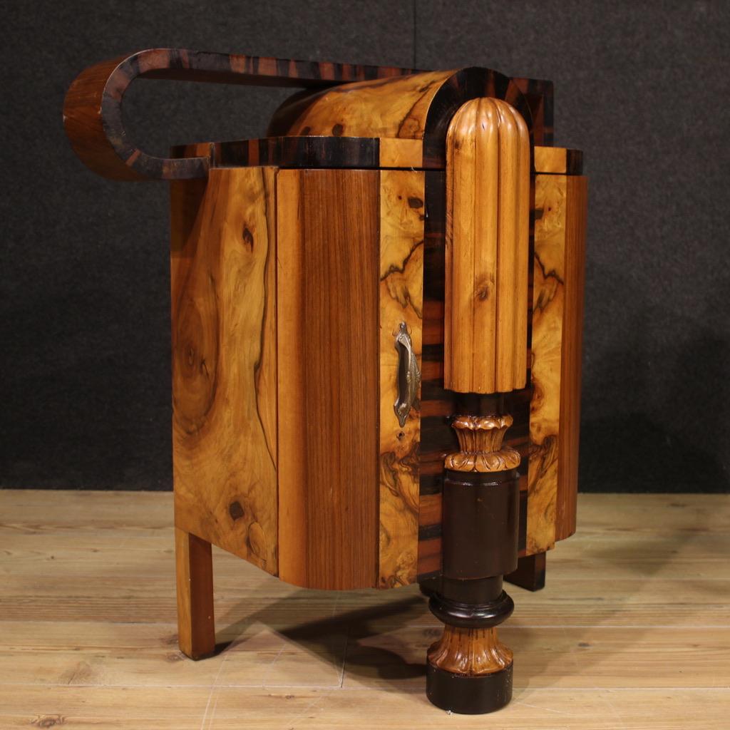 Pair of 20th Century Wood Italian Art Deco Night Stands, 1930 6