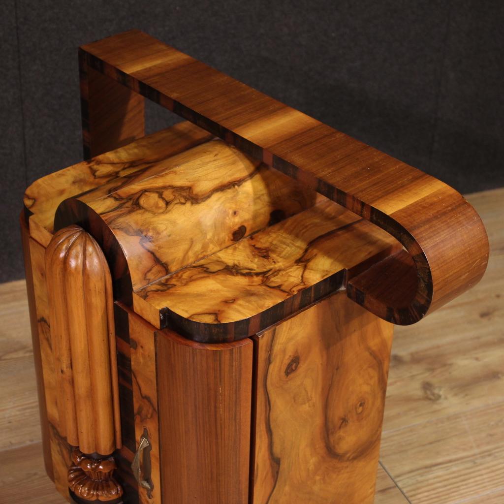 Pair of 20th Century Wood Italian Art Deco Night Stands, 1930 7