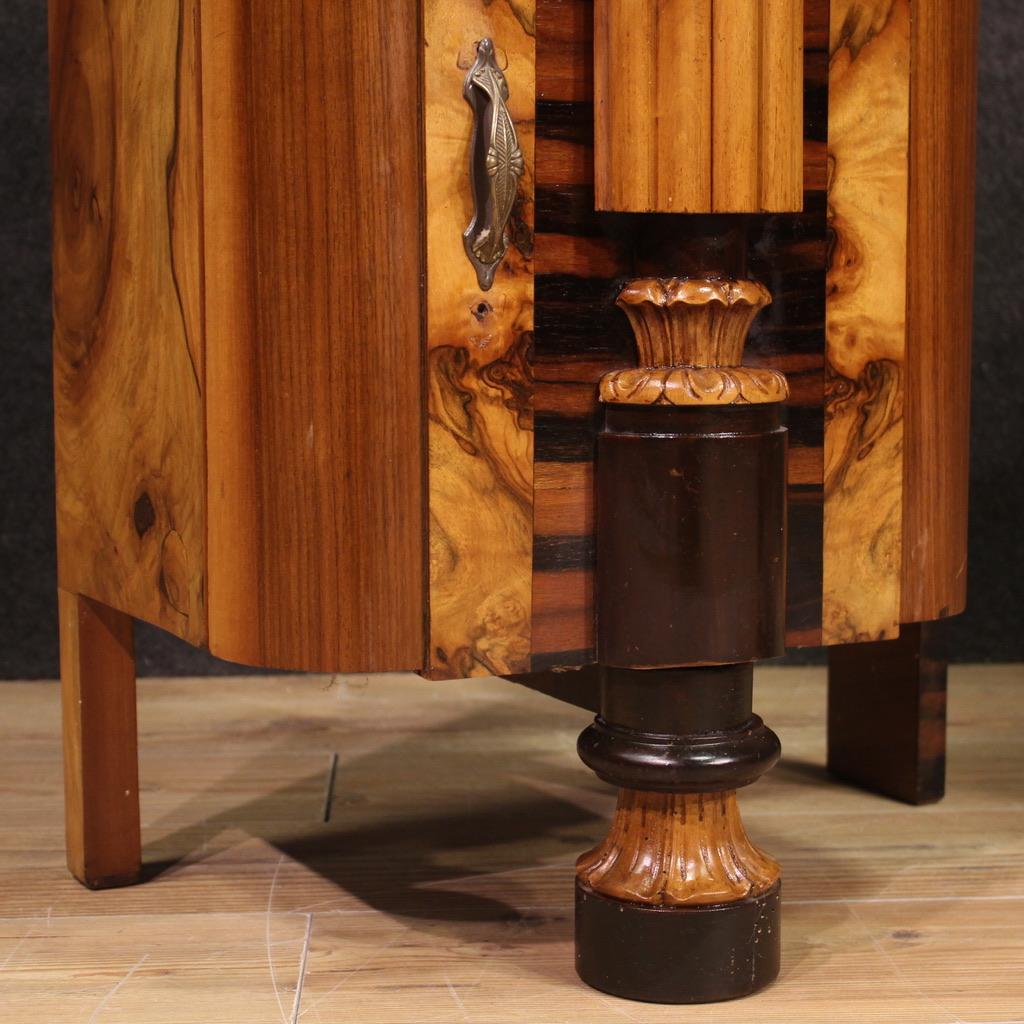 Pair of 20th Century Wood Italian Art Deco Night Stands, 1930 3