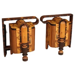 Pair of 20th Century Wood Italian Art Deco Night Stands, 1930