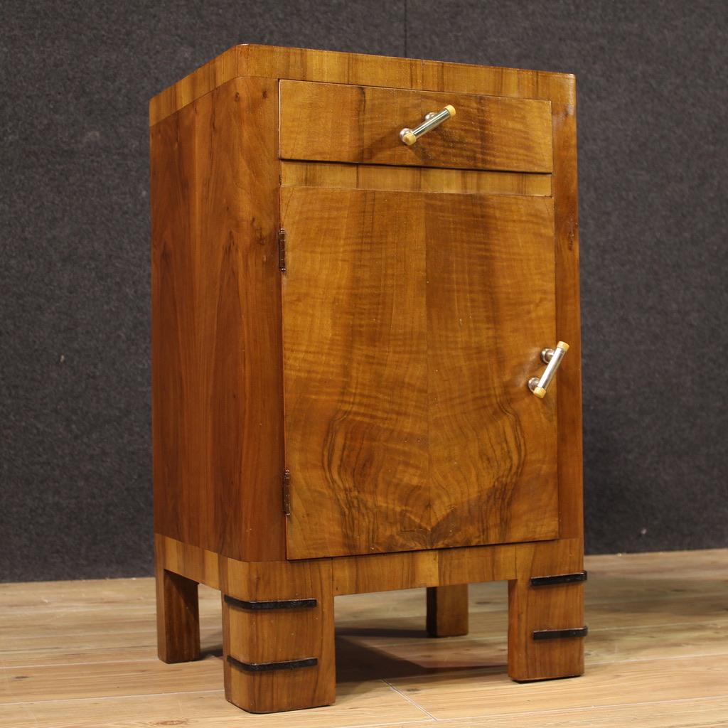Pair of 20th Century Wood Italian Art Deco Style Night Stands, 1940 7