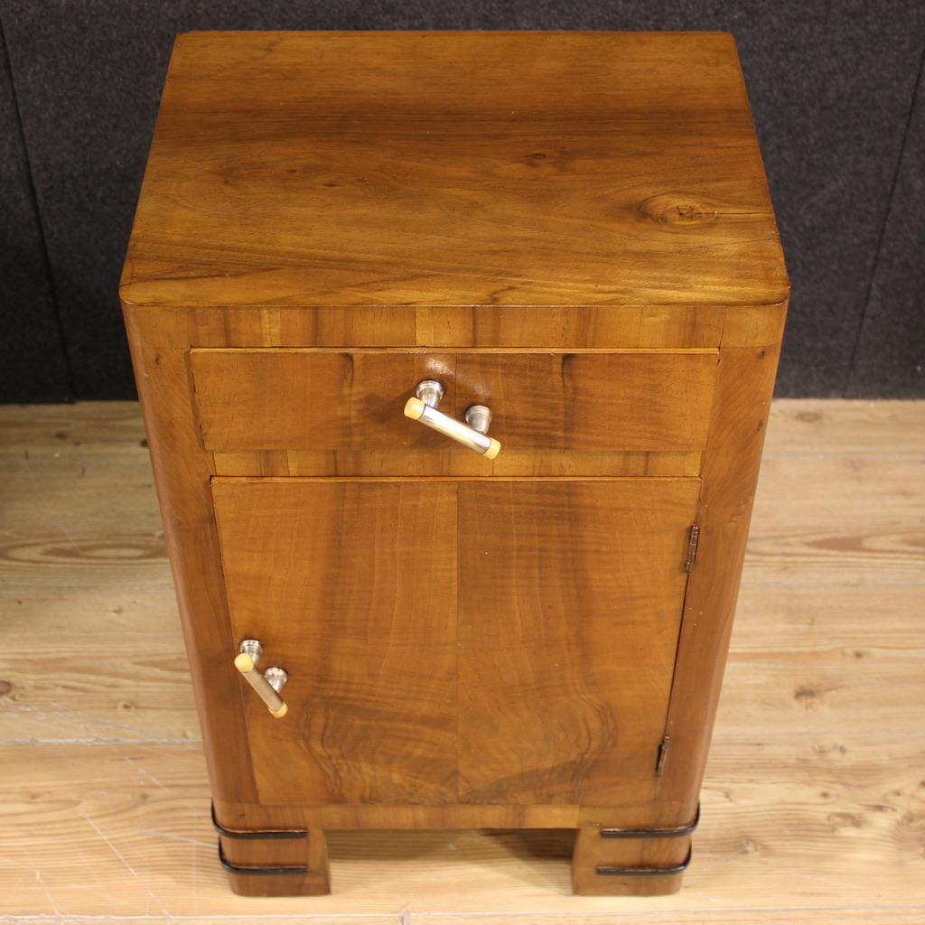 Pair of 20th Century Wood Italian Art Deco Style Night Stands, 1940 3