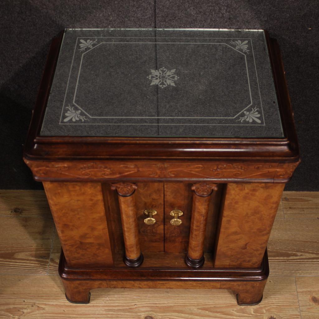 Pair of 20th Century Wood Italian Cantù Empire Style Night Stands, 1960s For Sale 3
