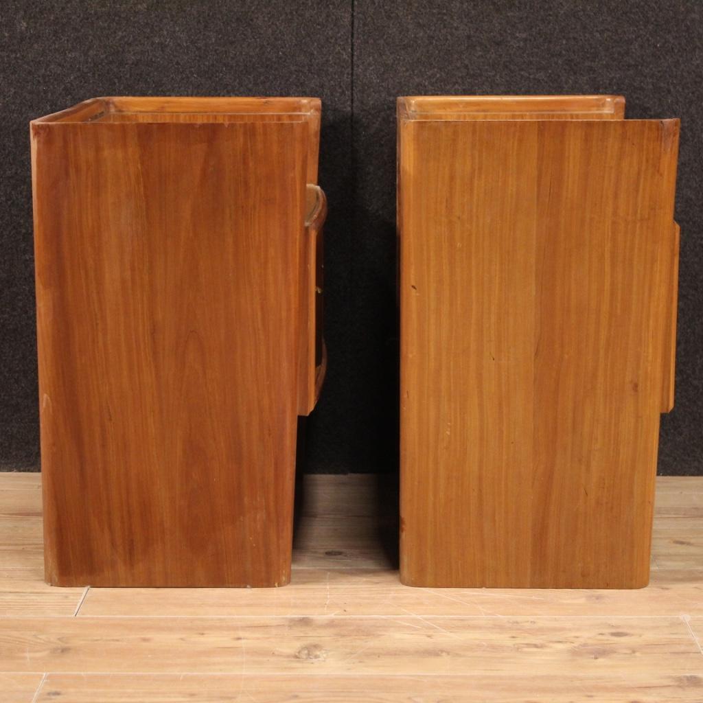 Pair of 20th Century Wood Italian Design Bedside Tables, 1960 4