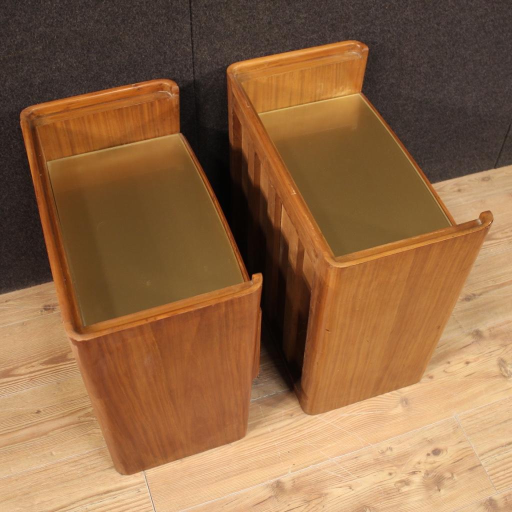Pair of 20th Century Wood Italian Design Bedside Tables, 1960 5