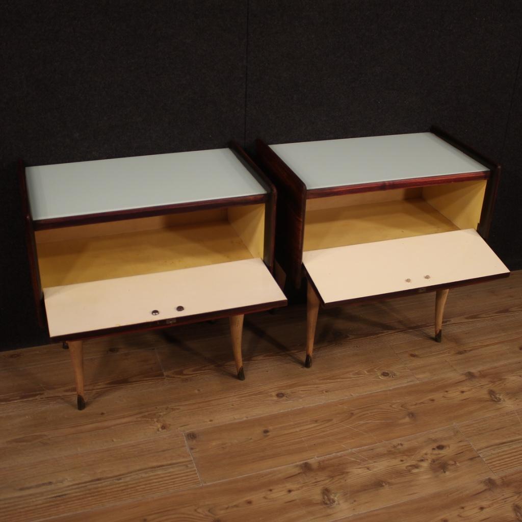 Pair of 20th Century Wood Italian Design Nightstands, 1960 3