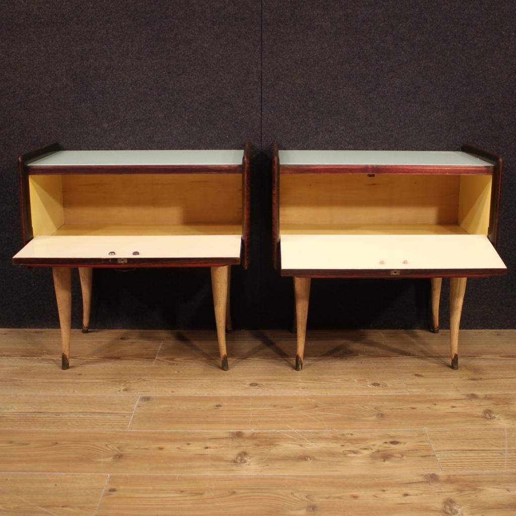 Pair of 20th Century Wood Italian Design Nightstands, 1960 4