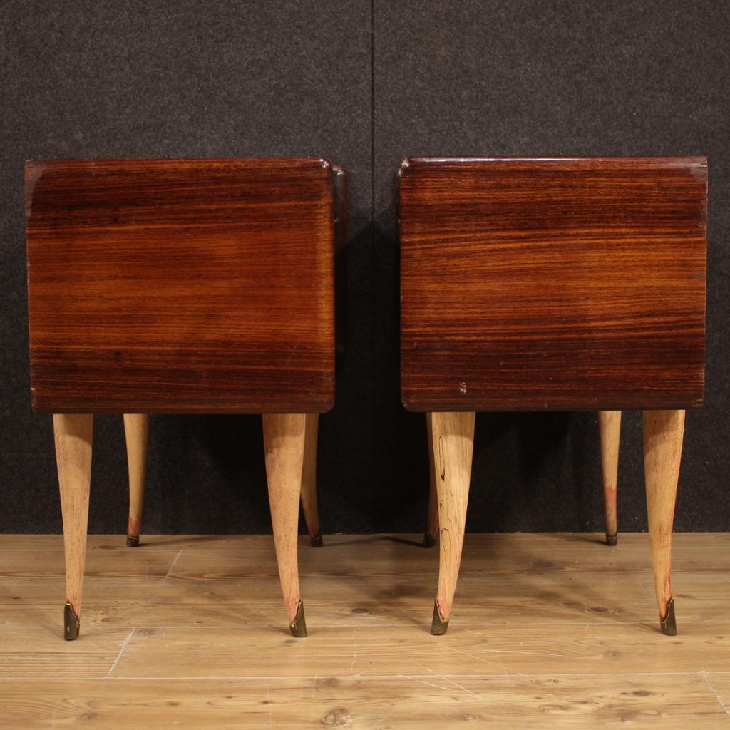 Pair of 20th Century Wood Italian Design Nightstands, 1960 5