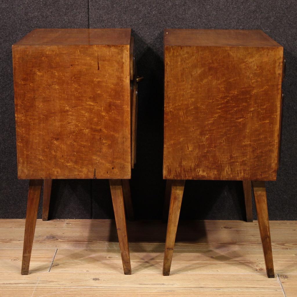 Pair of 20th Century Wood Italian Design Night Stands, 1970 in vendita 4