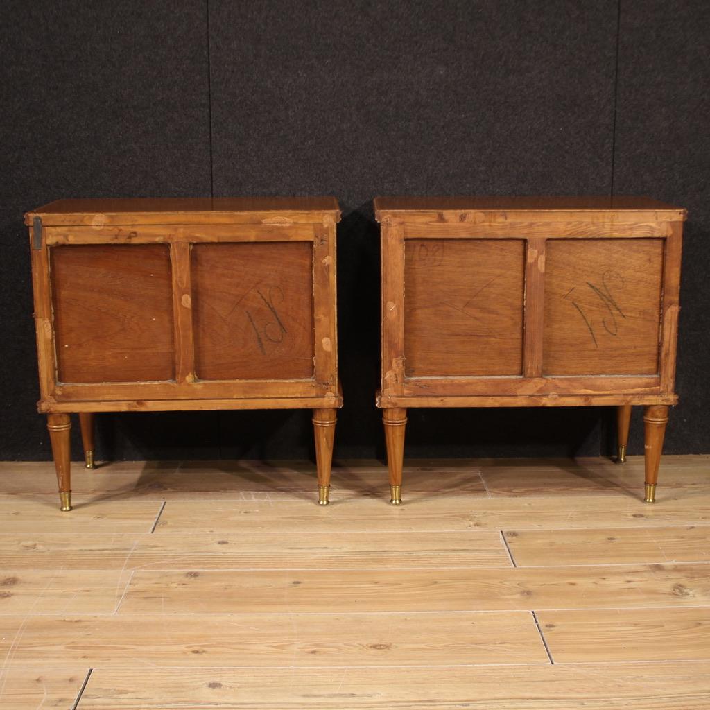 Metà XX secolo Pair of 20th Century Wood Italian Modern Design Night Stands, 1960