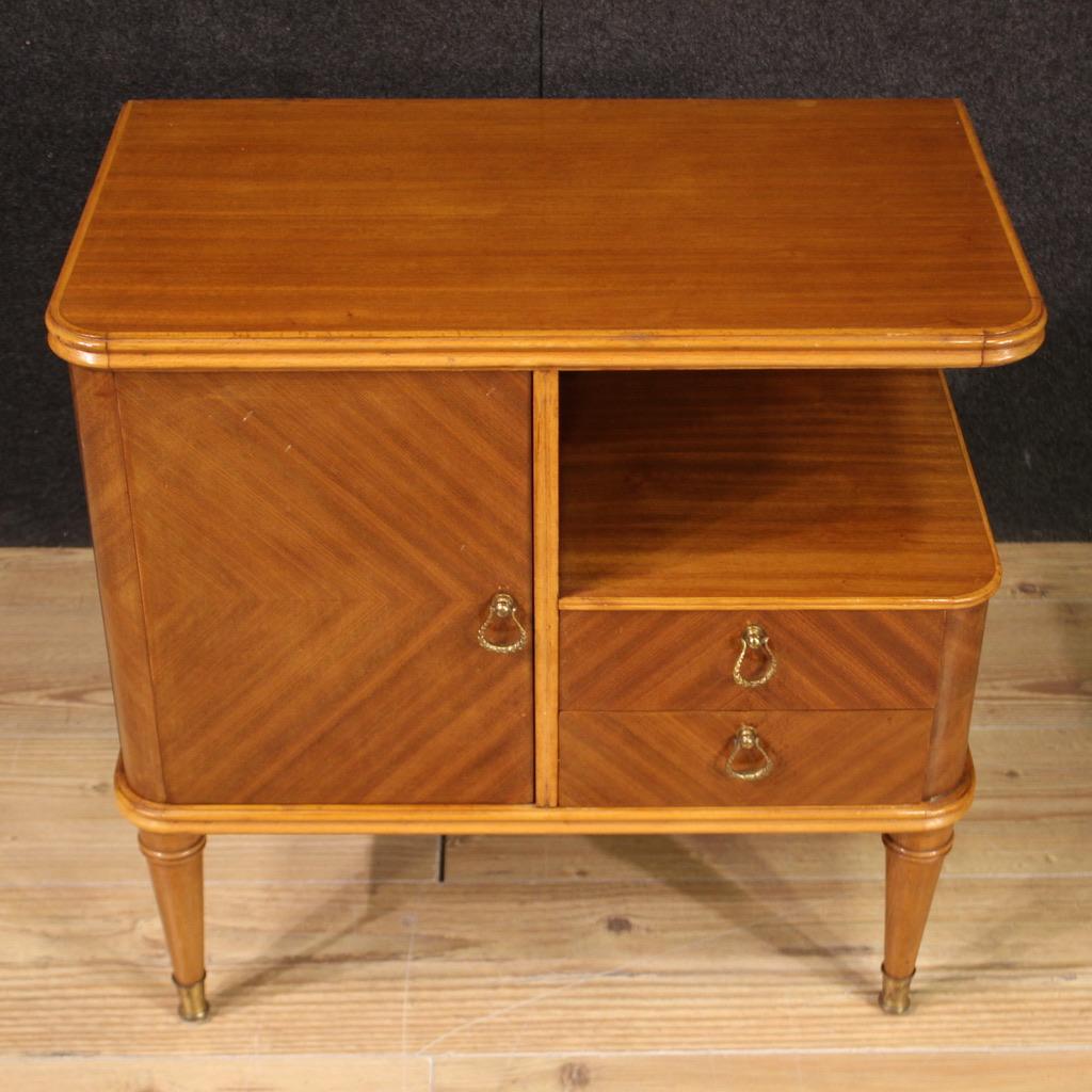 Pair of 20th Century Wood Italian Modern Design Night Stands, 1960 1