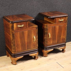 Pair of 20th Century Wood Italian Night Stands, 1950s
