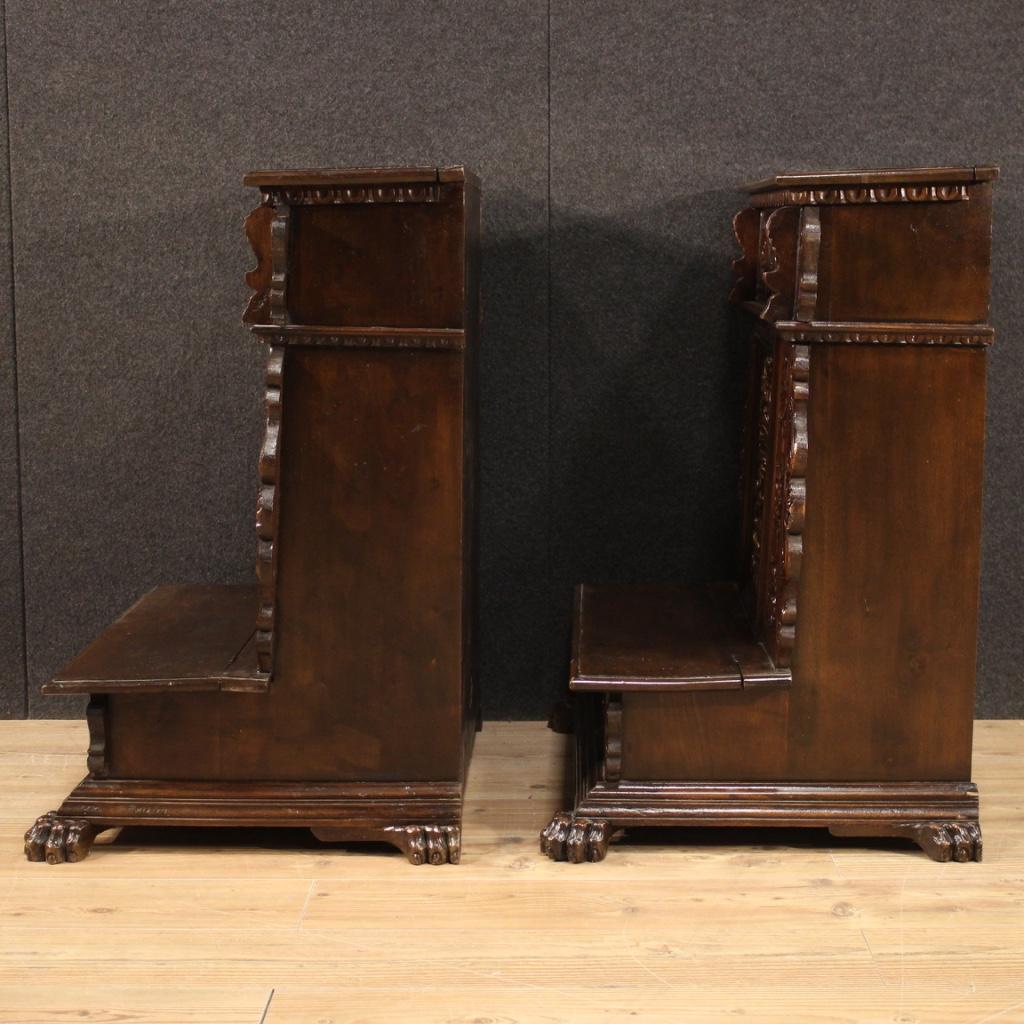 Pair of 20th Century Wood Italian Renaissance Style Kneelers, 1950 6