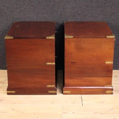 Pair of 20th Century Wood Naval Style English Night Stands, 1960s