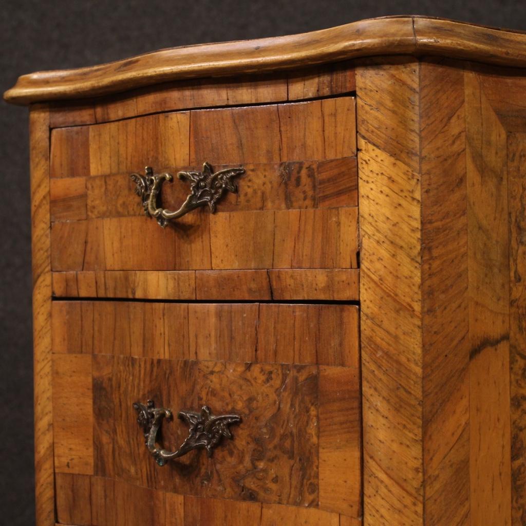 Pair of 20th Century Wood Venetian Bedside Tables, 1950 4