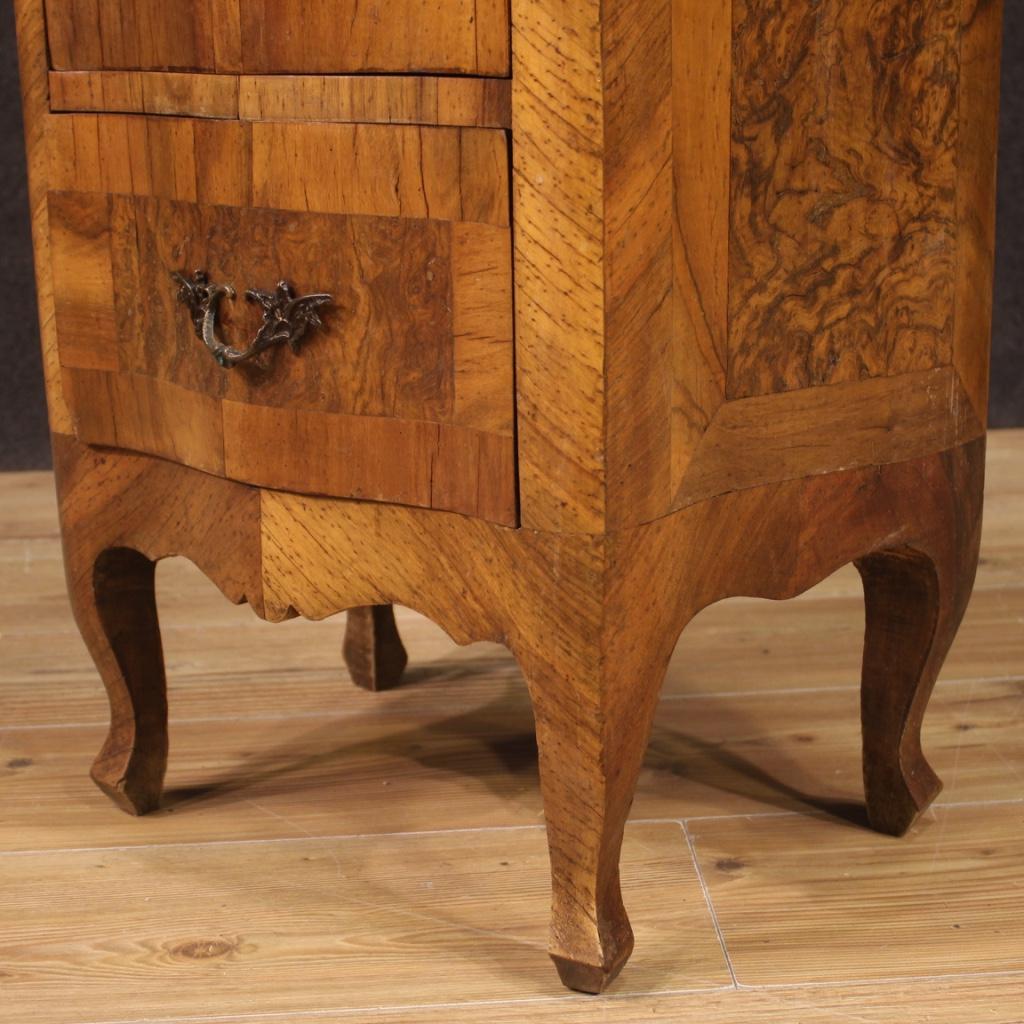 Pair of 20th Century Wood Venetian Bedside Tables, 1950 5