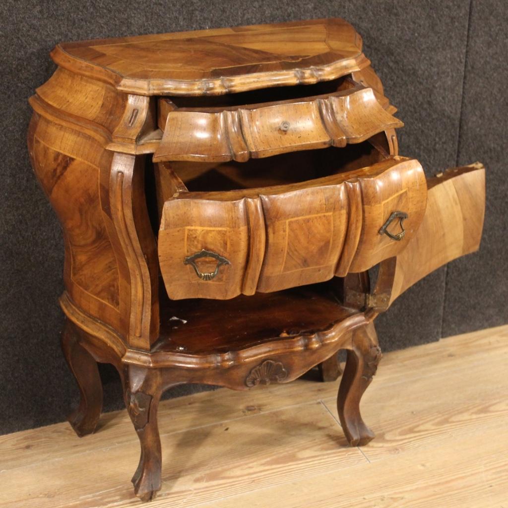 Pair of 20th Century Wood Venetian Bedside Tables, 1970 7