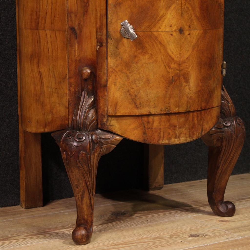 Pair of 20th Century Wood with Marble Top Italian Night Stands, 1950 in vendita 3