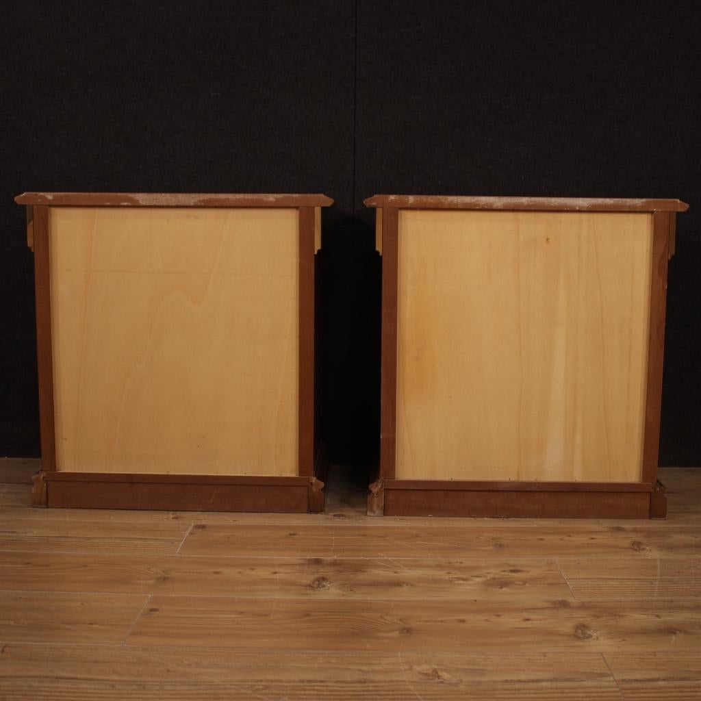 Pair of 20th Century Wooden Italian Bedside Tables, 1970 7