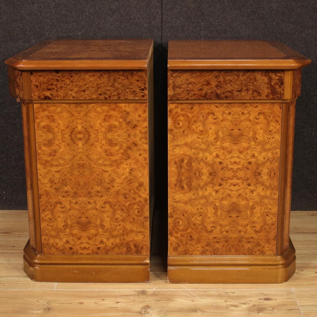 Pair of 20th Century Wooden Italian Bedside Tables, 1970 8