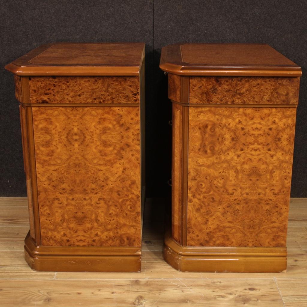 Pair of 20th Century Wooden Italian Bedside Tables, 1970 6