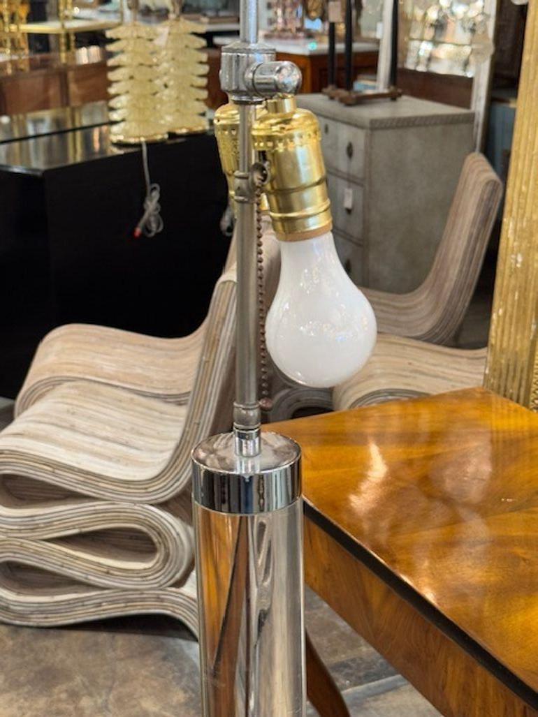 Coppia di lampade in lucite di Karl Springer della metà del XX secolo In condizioni buone in vendita a Dallas, TX