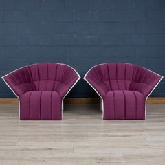 Coppia di sedute d'amore fucsia "Moel" del XX secolo di Inga Sampe' per Ligne Roset, Francia