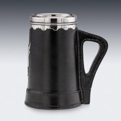 Paire de tasses « Blackjack » Royal Doulton du 20e siècle en argent massif et argent massif, Asprey & Co vers 1941