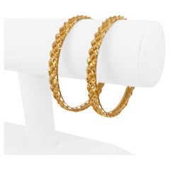 Louis Vuitton Diamond Gold Bangle Bracelet at 1stDibs