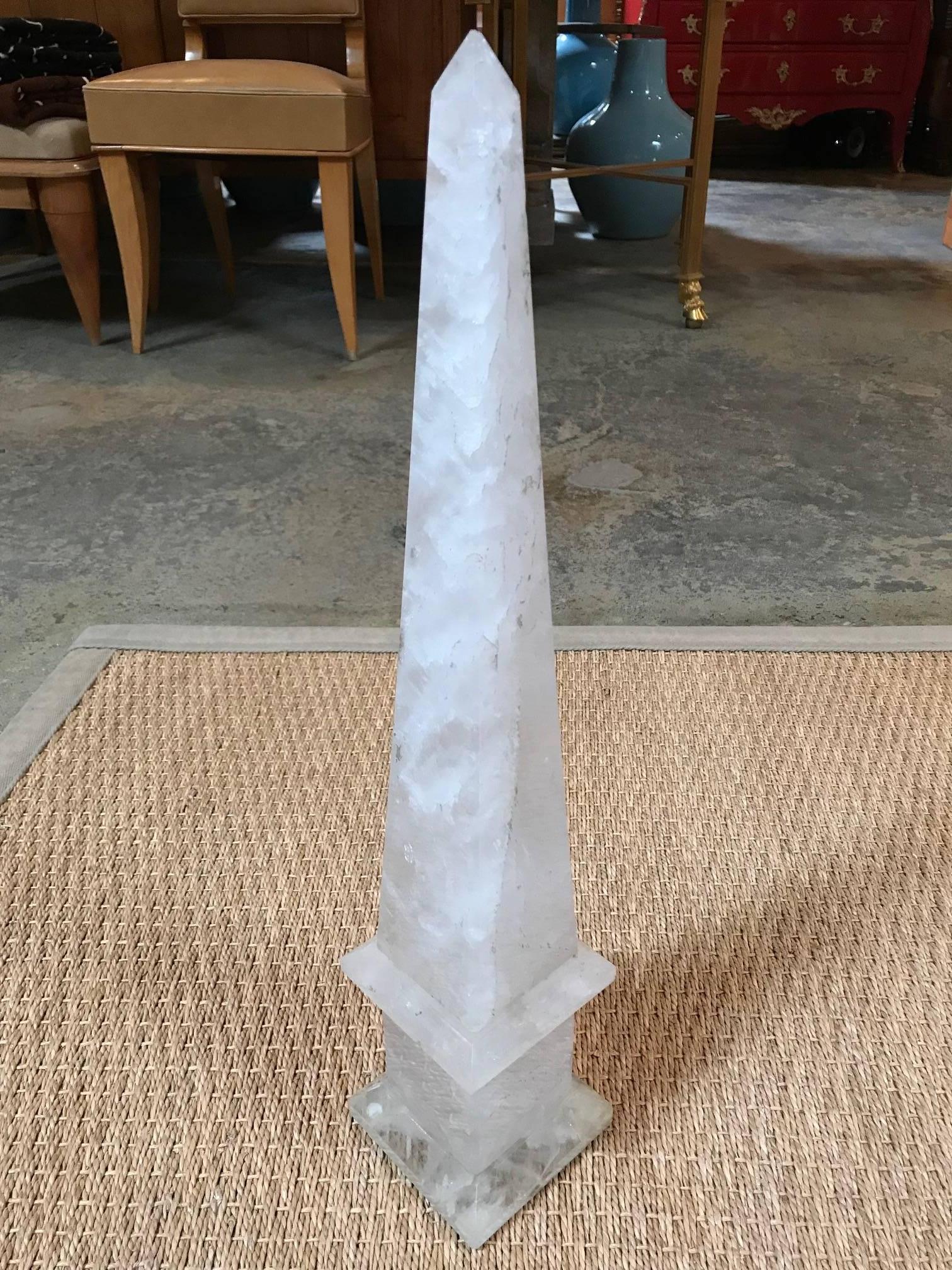 Traditional hand carved rock crystal
