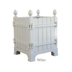 Pair of 21st Century Versailles Planters in White
