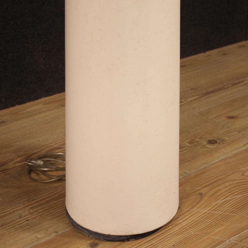 Pair of 21st Century White Metal Italian Design Floor Lamps, 2000 1