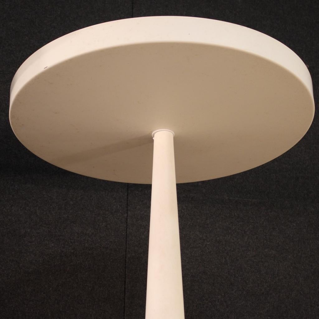 Pair of 21st Century White Metal Italian Design Floor Lamps, 2000 2
