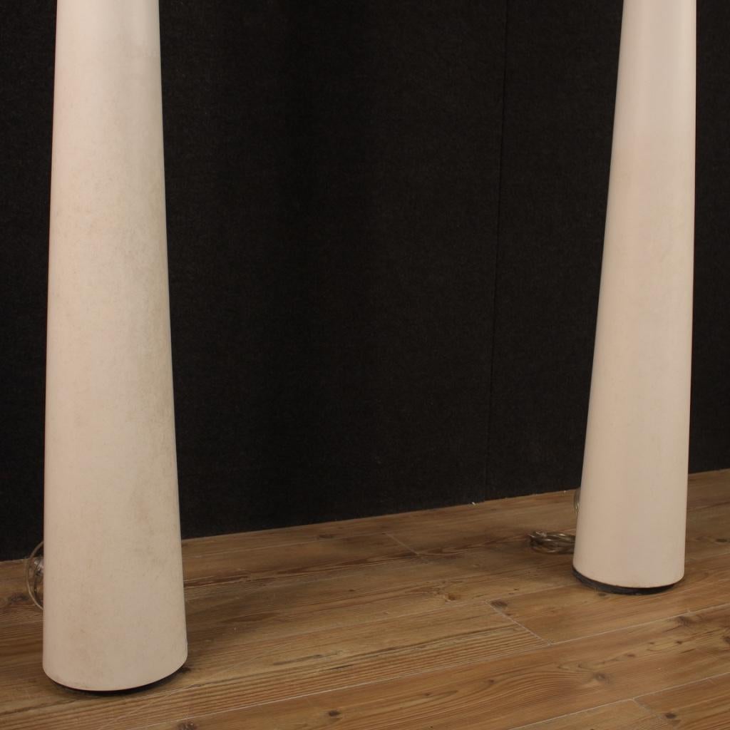 Pair of 21st Century White Metal Italian Design Floor Lamps, 2000 5