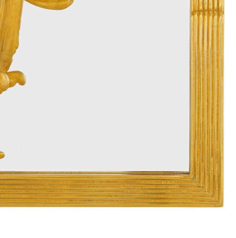 French Pair of 24-Karat Gold Plated Brass  Sconcess For Sale