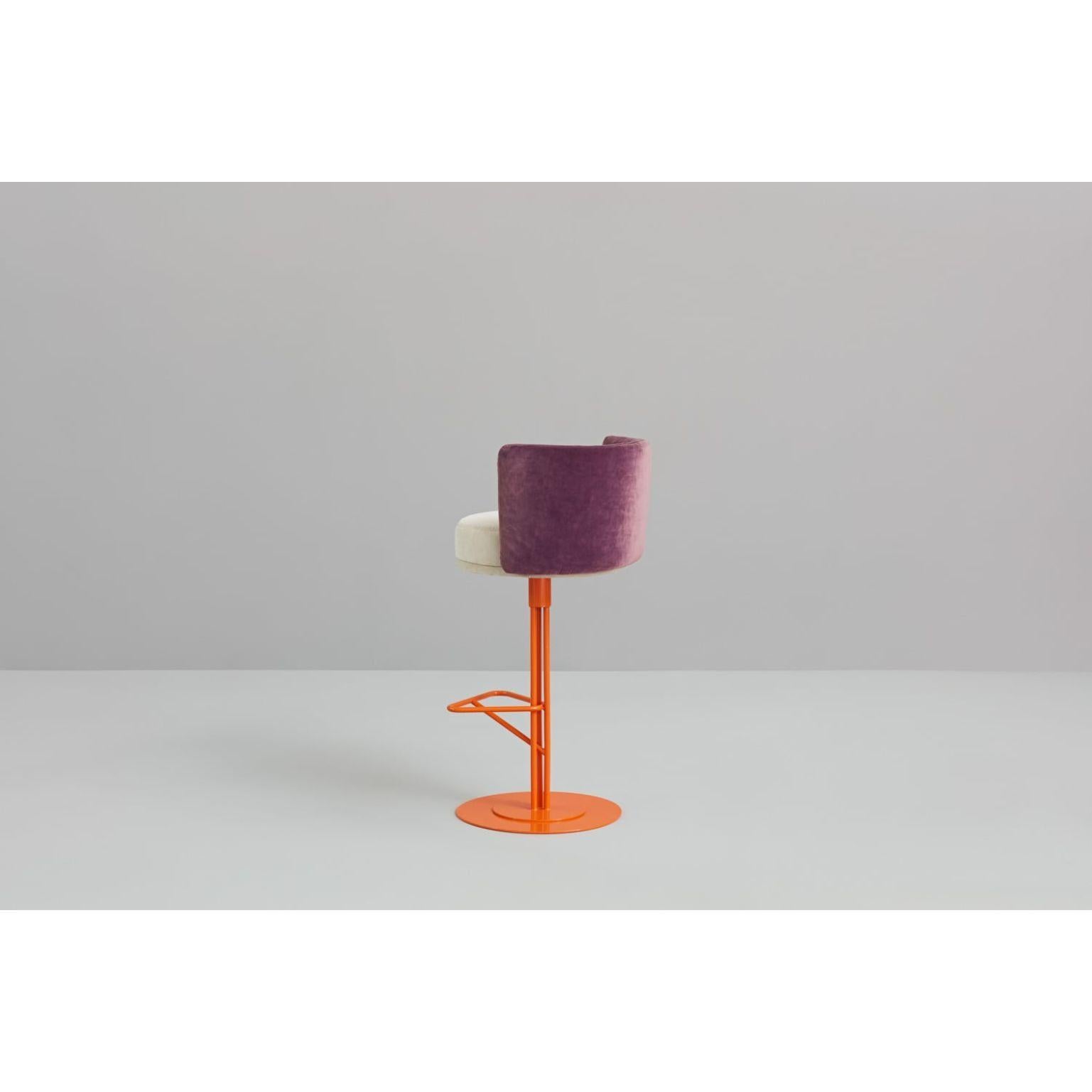 Spanish Pair of Colored Athens Stools by Pepe Albargues For Sale